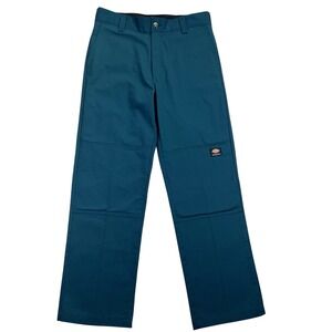 Dickies Skateboarding Double Knee Pants Mens Size 32 Teal Blue Workwear WJ07320